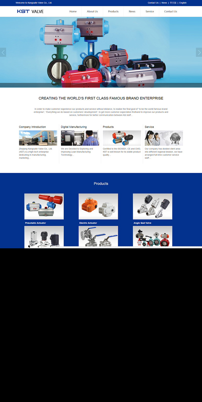 Meticulous Design for Electric Valve Foreign Trade Website: Mastering Product Showcase!【Professional Foreign Trade Website Building】Expert Design Services